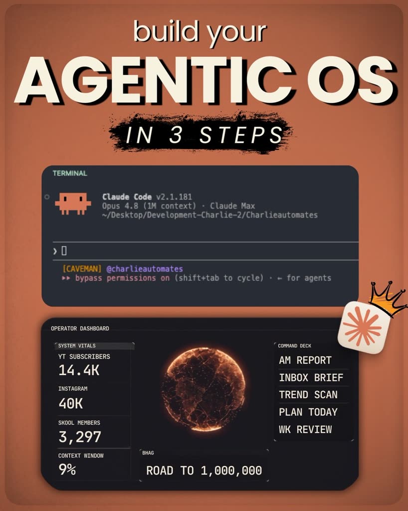 תמונה ממוזערת של איך לבנות Agentic OS ב-3 שלבים עם Claude Code