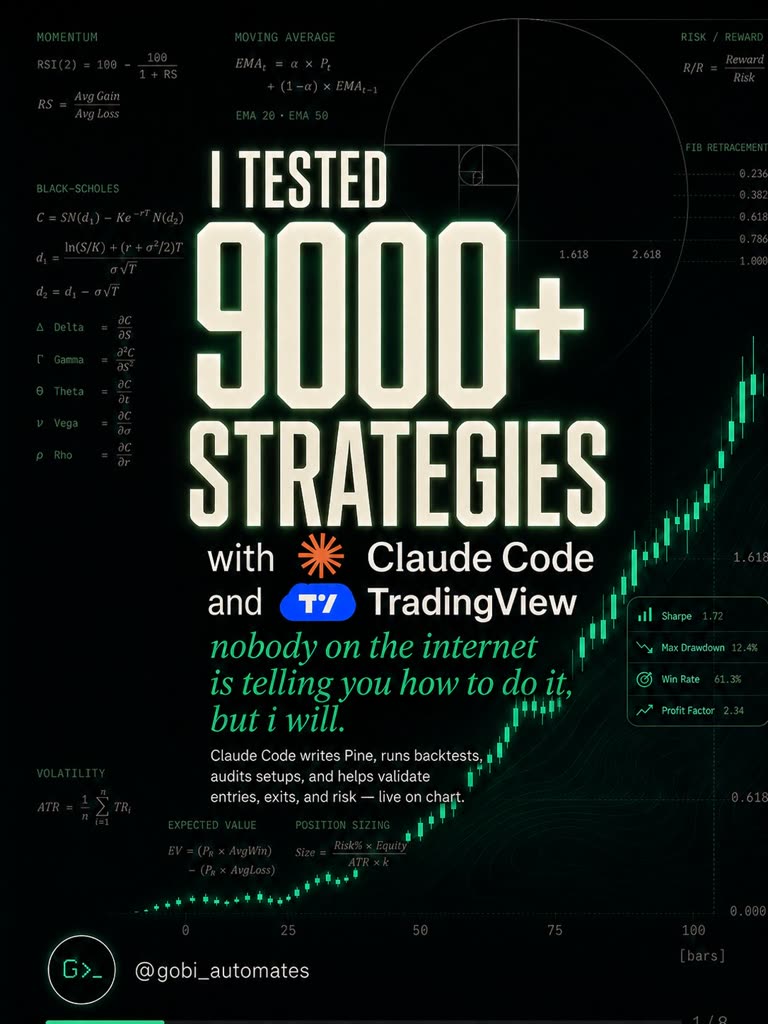 תמונה ממוזערת של מדריך לחיבור Claude Code ו-TradingView לבדיקת אלפי אסטרטגיות מסחר